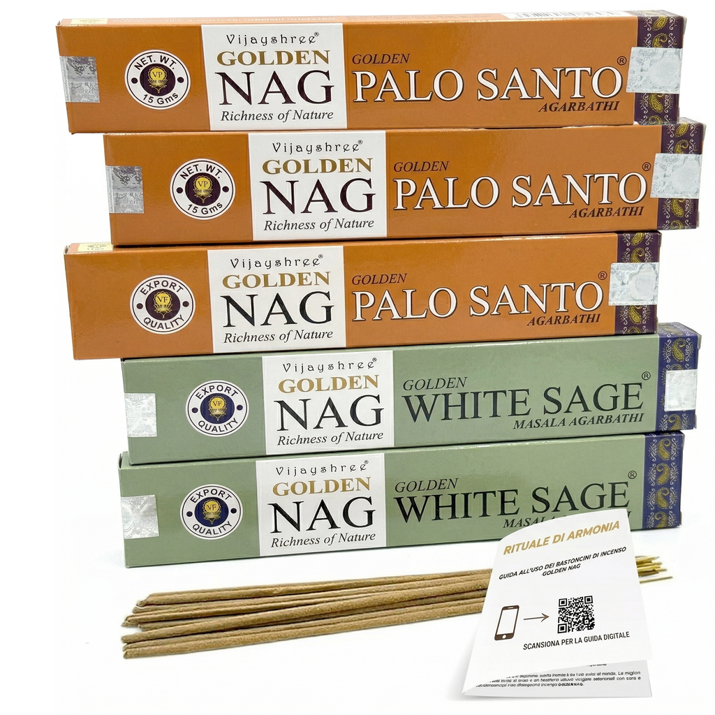 SET GOLDEN NAG (Set Salvia bianca & Palo Santo)