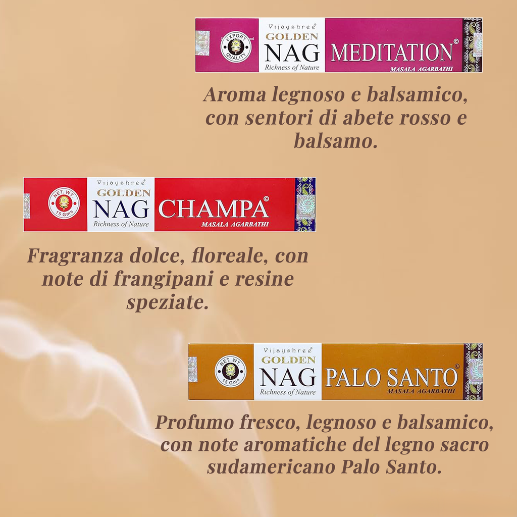 SET GOLDEN NAG ( Essenza Spirituale)