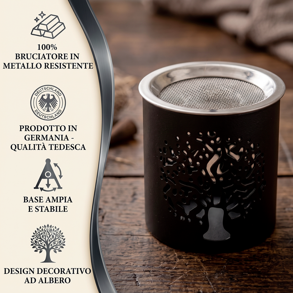 Bruciaincenso Albero della Vita — Ferro Nero