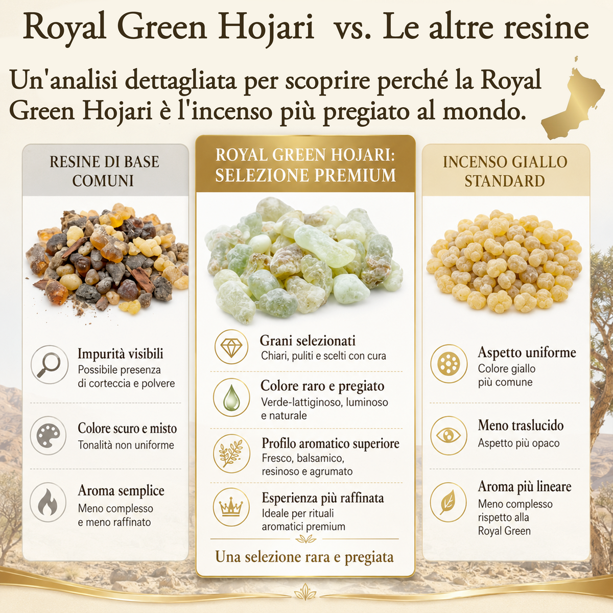 Resina Royal Green Hojari 50 g