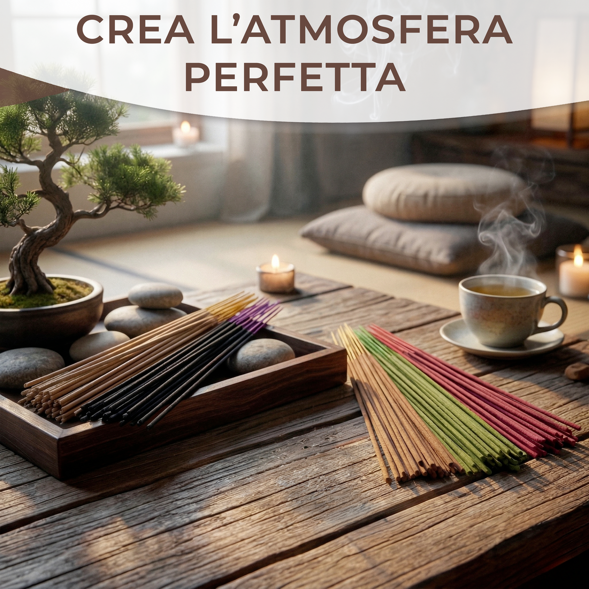 120 Bastoncini Aromatici dall’India (6 Fragranze)