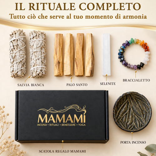 Kit Regalo Rituale — Palo Santo, Salvia Bianca e Selenite