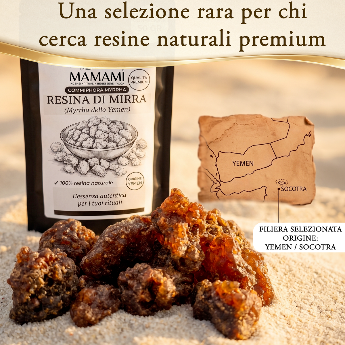 Mirra di Socotra — Resina naturale 50 g