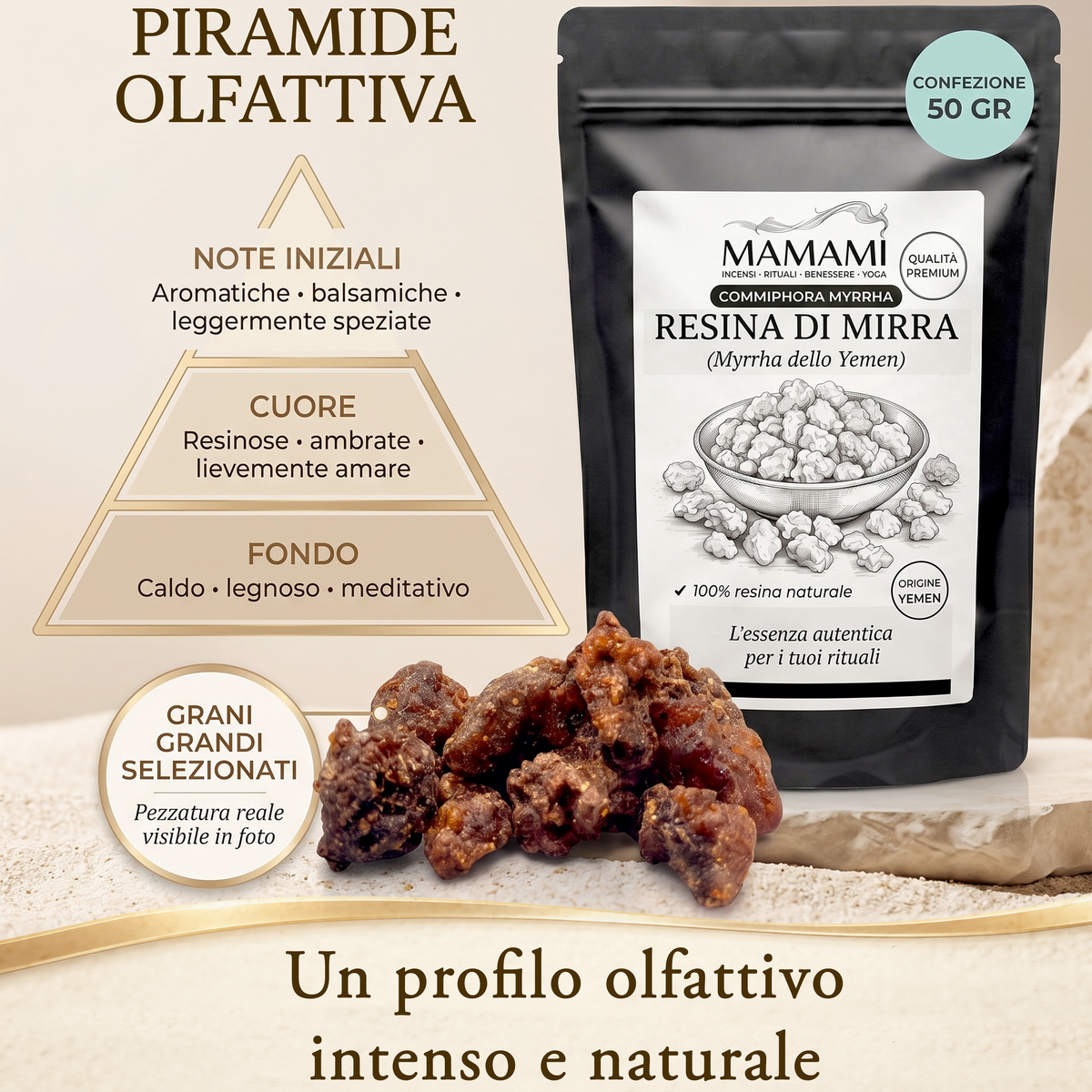 Mirra di Socotra — Resina naturale 50 g