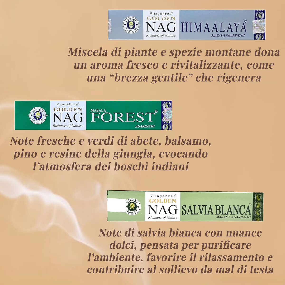 SET GOLDEN NAG (Set Respiro della Natura)