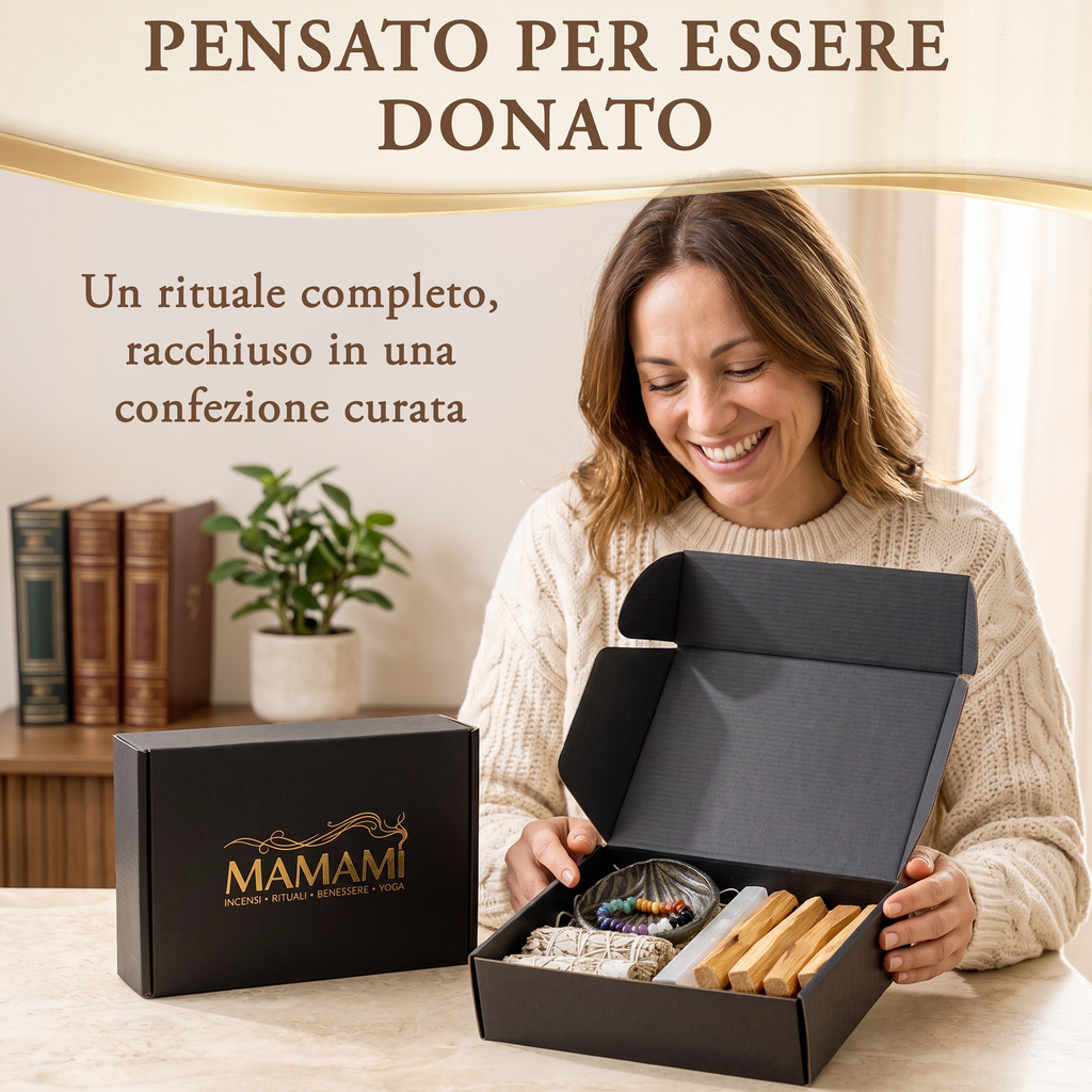Kit Regalo Rituale — Palo Santo, Salvia Bianca e Selenite